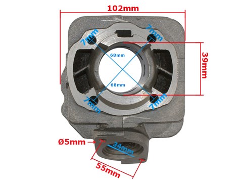 CYLINDER HONDA DIO AIR COOL 50 39mm STD