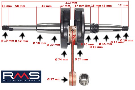WAŁ KORBOWY HONDA 50 SFX BALI