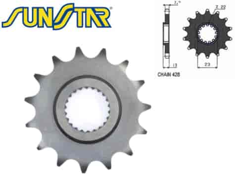 ZĘBATKA PRZÓD SUNSTAR SUNF235-15 XG 250 TRICKER