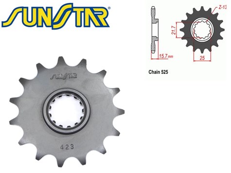 ZĘBATKA PRZÓD SUNSTAR SUNF423-15