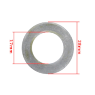 PODKŁADKA KOSZA SPRZĘGŁA SIMSON S51 S70 SR50 SR80 KR51/2 S53 S83 17x28x1,6mm DE