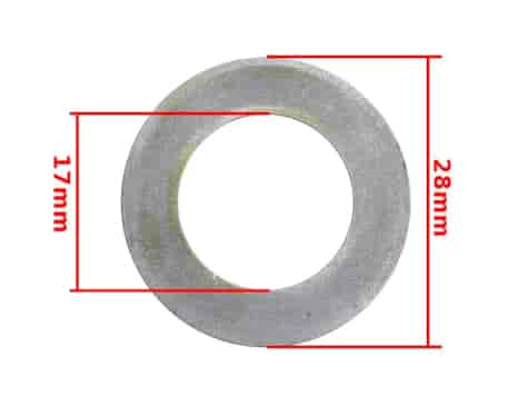 PODKŁADKA KOSZA SPRZĘGŁA SIMSON S51 S70 SR50 SR80 KR51/2 S53 S83 17x28x1,6mm DE