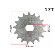 ZĘBATKA PRZÓD SIMSON S51 17z M
