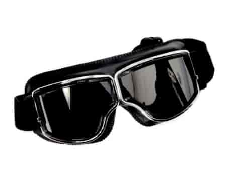 GOGLE RETRO R-03 SREBRNA SZYBA WB