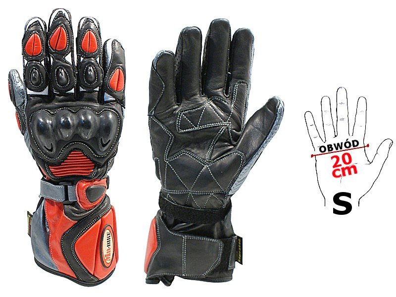 RĘKAWICZKI ART-1666 RED  S