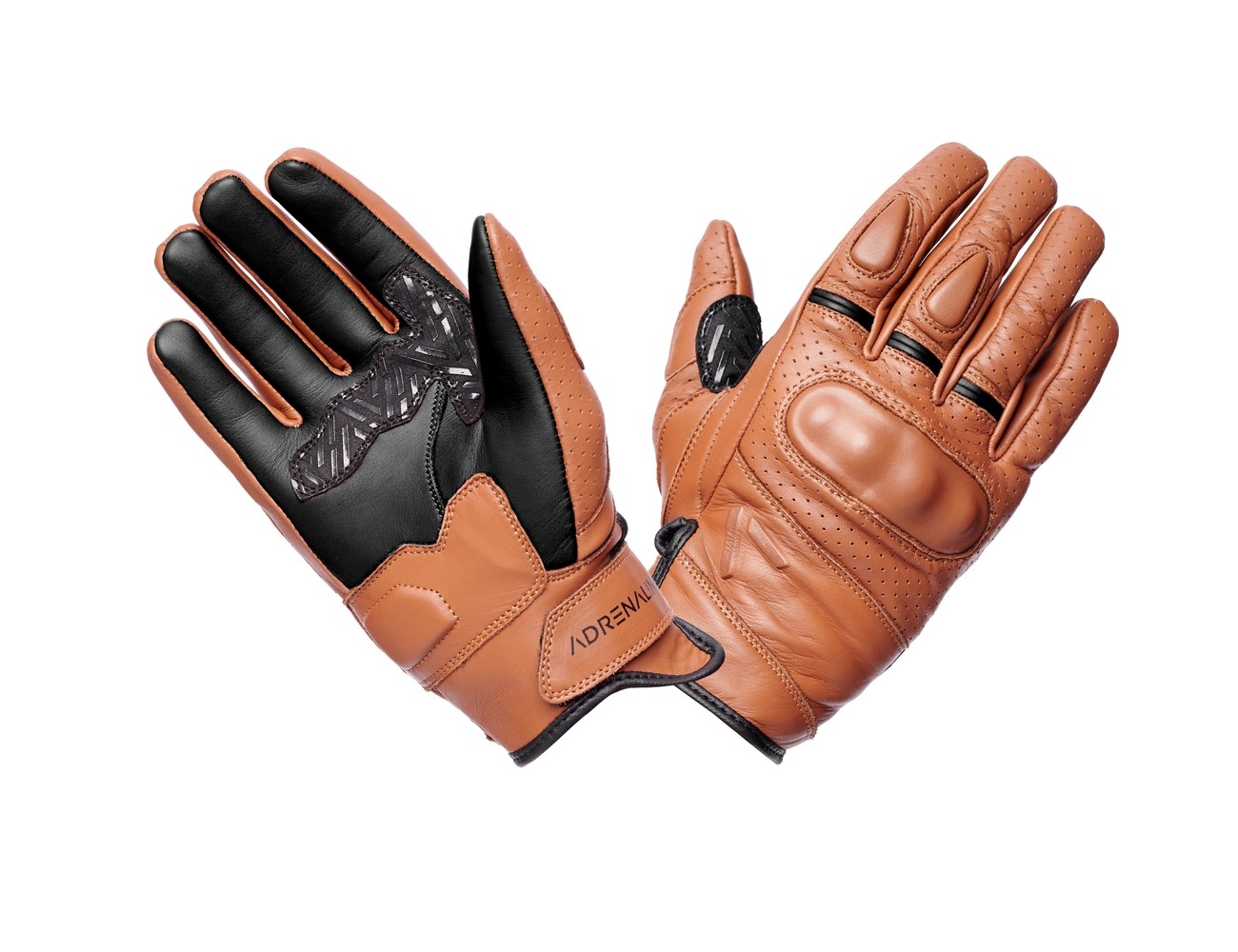 RĘKAWICE SKÓRZANE ADRENALINE SCRAMBLER 2.0 PPE BRĄZOWE UNISEX M
