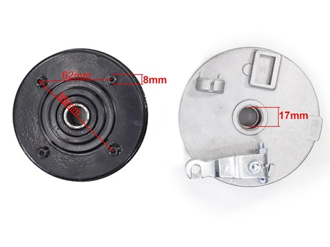 PIASTA HAMULCA ATV 125/150 PRAWY PRZÓD 4 ŚRUBY HB