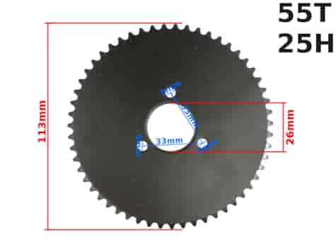 ZĘBATKA TYŁ POCKET 25H 55z HB
