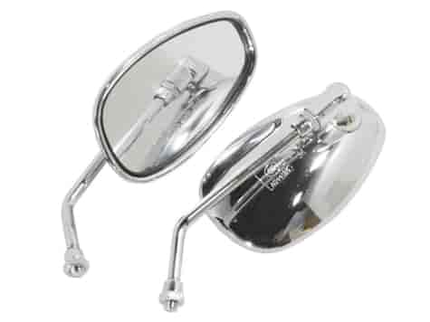 LUSTERKA M10 YM-508 CHROM KRÓTKIE KPL.