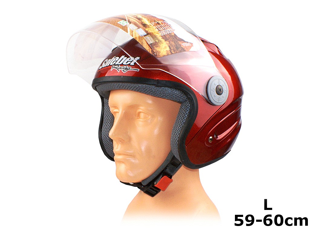 KASK SAFEBET HF-210 BURGUNDY L (BRAK ECE)