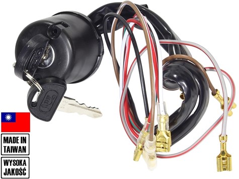 STACYJKA SIMSON SR50 SR80 12V 7 KABLI TAIWAN