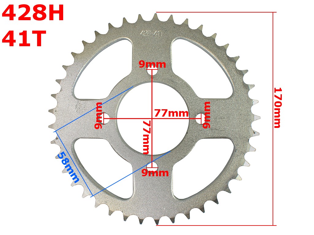 ZĘBATKA TYŁ 428-41z STREET MOTOROWER