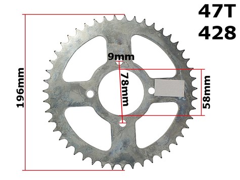 ZĘBATKA TYŁ YANKEE 47z 428H M