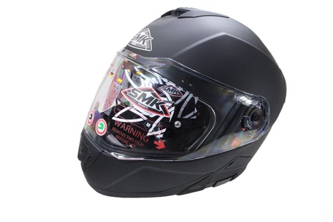 KASK SMK GLIDE MA200 CZARNY MATOWY SZCZĘKOWY M