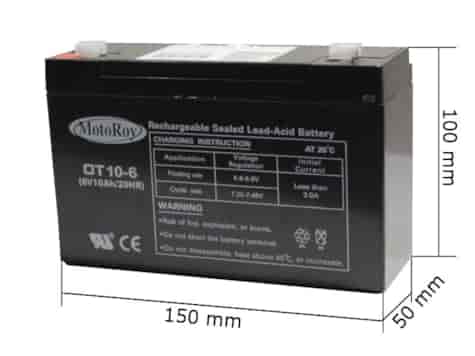 AKUMULATOR OT 10A-6V 10Ah
