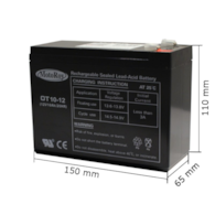 AKUMULATOR OT 10A-12V 10Ah