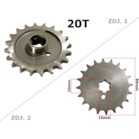 ZĘBATKA PRZÓD MZ ETZ 250 20z M