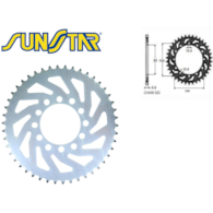 ZĘBATKA TYŁ SUNSTAR STALOWA SUNR1-3356-46