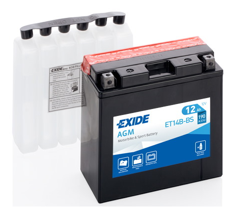 AKUMULATOR EXIDE YT14B-BS / ET14B-BS 12Ah AGM