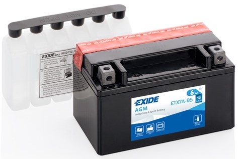 AKUMULATOR EXIDE YTX7A-BS / ETX7A-BS 6Ah AGM