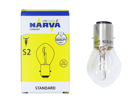 ŻARÓWKA 12V 35/35W NARVA S2 BA20d