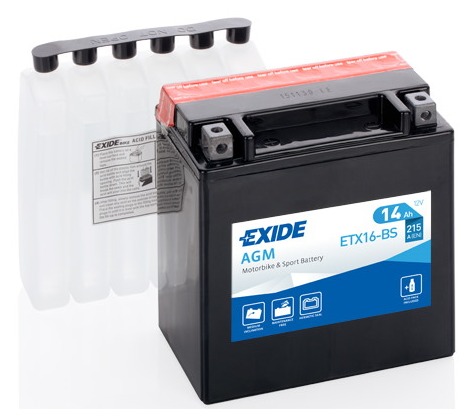 AKUMULATOR EXIDE YTX16-BS / ETX16-BS 14Ah AGM