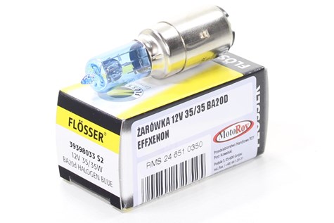 ŻARÓWKA 12V 35/35 BA20D XENON (BRAK ECE)