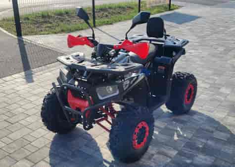 QUAD HB-ATV125G KOŁO 8  ARMOUR PRO CZERWONY 3 BIEGI DO PRZODU + WSTECZNY