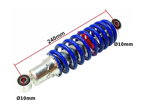 AMORTYZATOR TYŁ ATV 110/125 NIEBIESKI HB