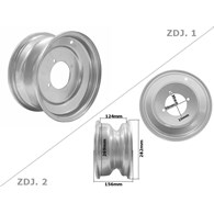 FELGA ATV 10'' 4 ŚRUBY PRZÓD ATV 200 ROB