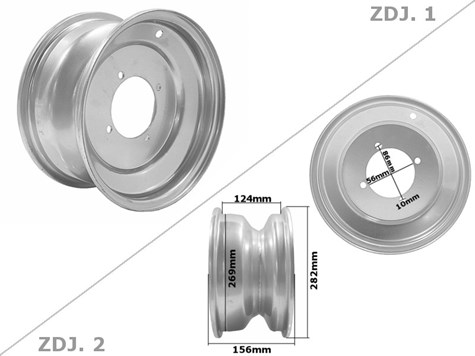 FELGA ATV 10'' 4 ŚRUBY PRZÓD ATV 200 ROB