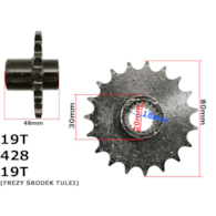 ZĘBATKA PRZÓD 428-19z ATV 150 DIABLO Z TULEJĄ MAŁY WAŁEK