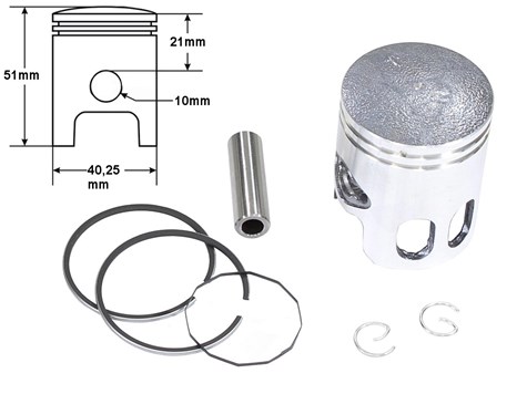 TŁOK BOOSTER 50 YAMAHA JOG 40,25mm 1SZLIF