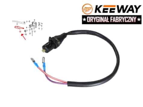 CZUJNIK STOP KEEWAY HURRICANE 50 PRAWY 2T ORYGINAŁ