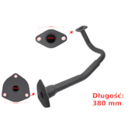 KOLANKO TŁUMIKA GY6-50 KOŁO 12''