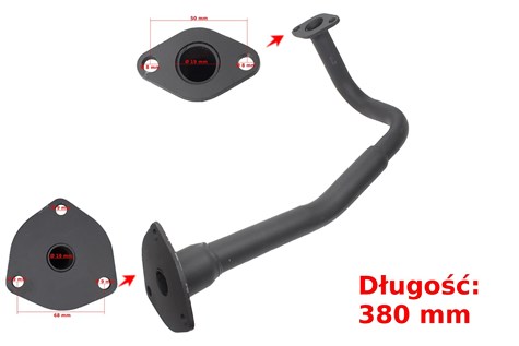 KOLANKO TŁUMIKA GY6-50 KOŁO 12''