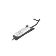 TŁUMIK GY6-50 SKUTER KOŁO 12'' METALOWY Z OSŁONĄ