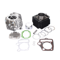 CYLINDER ATV 110 52,4mm PIN 13mm ZESTAW Z GŁOWICĄ TZ SILNIK POZIOMY Z OZNACZENIEM 152FMH WYSTĘPUJĄCY W ATV CHIŃSKIE QUADY, MOTOROWERY STREET, CROSS, CZOPER
