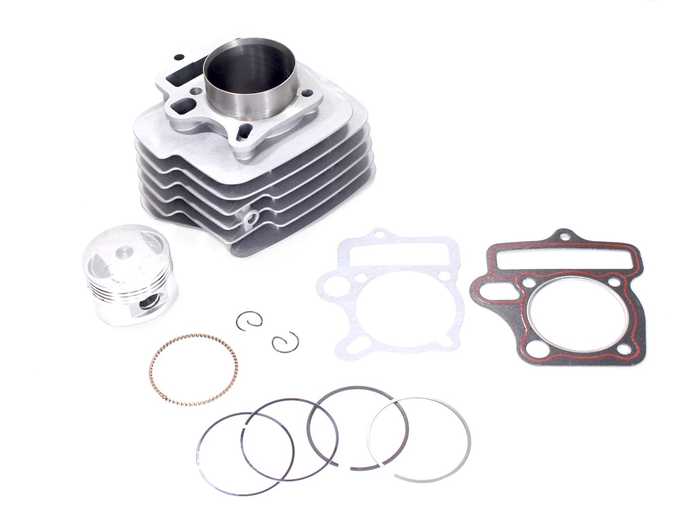 CYLINDER ATV 125 54mm PIN 14mm ALUMINIOWY LIFAN TZ SILNIK POZIOMY Z OZNACZENIEM 154FMI WYSTĘPUJĄCY W ATV CHIŃSKIE QUADY, MOTOROWERY STREET, CROSS, CZOPER
