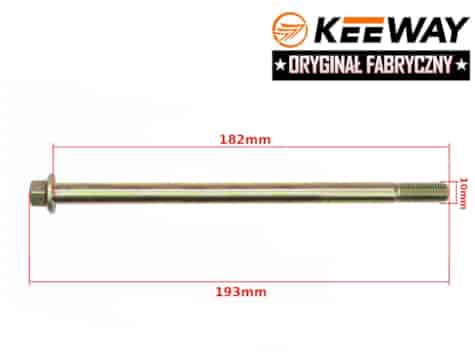 OŚKA M10x182mm MOCOWANIA SILNIKA KEEWAY