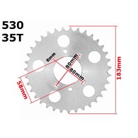 ZĘBATKA TYŁ 530-35z ATV 150 DIABLO WB