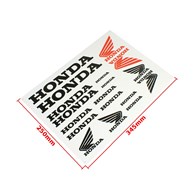 NAKLEJKA HONDA CZARNA HUN