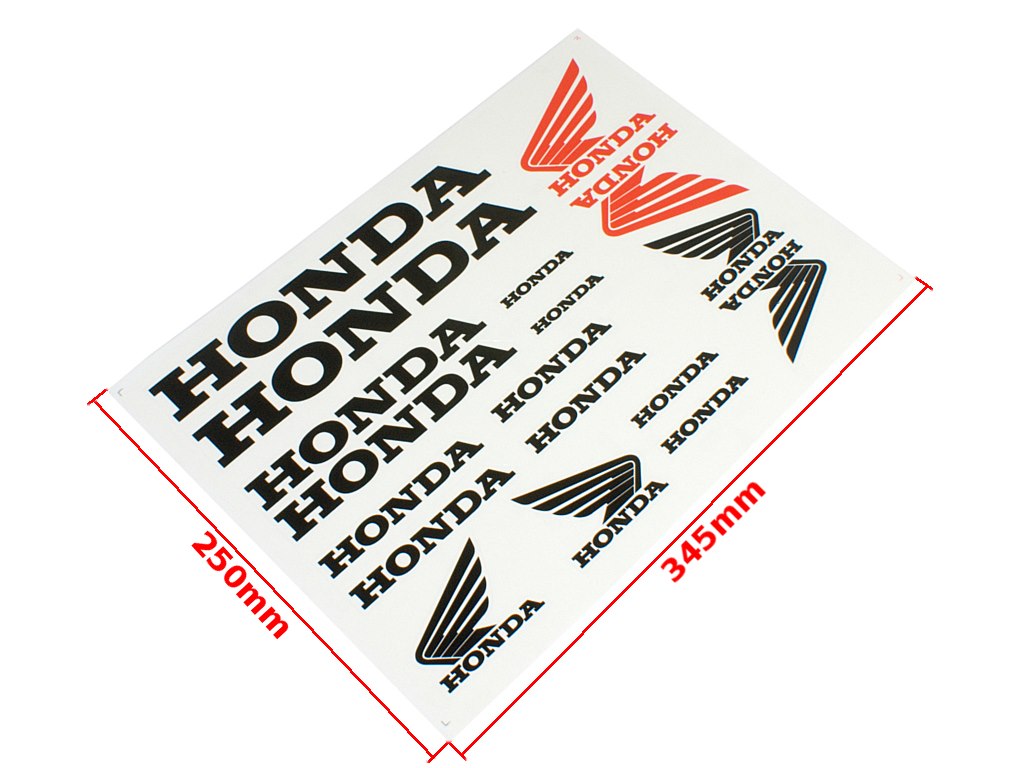 NAKLEJKA HONDA CZARNA HUN