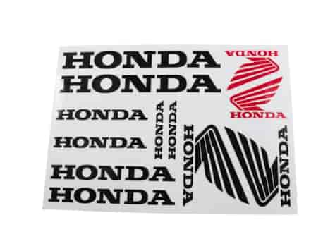 NAKLEJKA HONDA CZARNA HUN