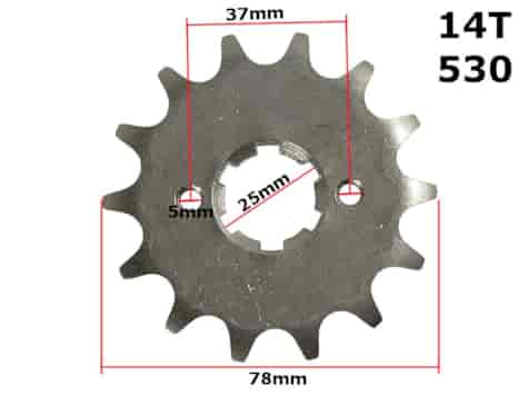 ZĘBATKA PRZÓD 530-14z ATV 150 DIABLO 157QMJ FUXIN