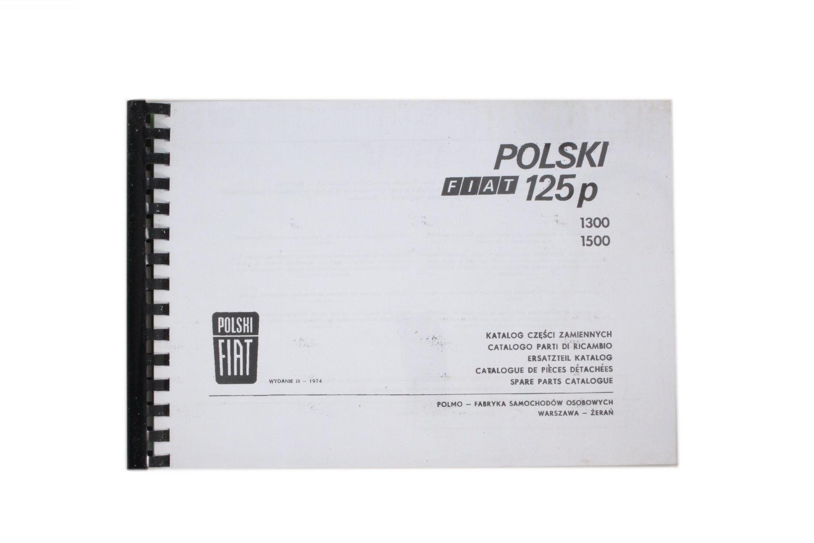 KATALOG CZĘŚCI ZAMIENNYCH POLSKI FIAT 125p