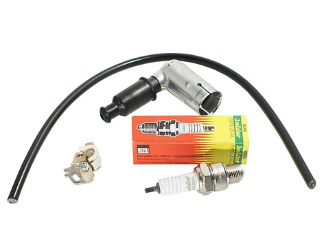 ZESTAW ZAPŁONOWY SIMSON ŚWIECA/FAJKA/PRZEWÓD/PRZEWYRACZ AKA ELECTRIC DE