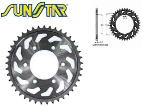 ZĘBATKA TYŁ SUNSTAR STALOWA SUNR1-5353-41