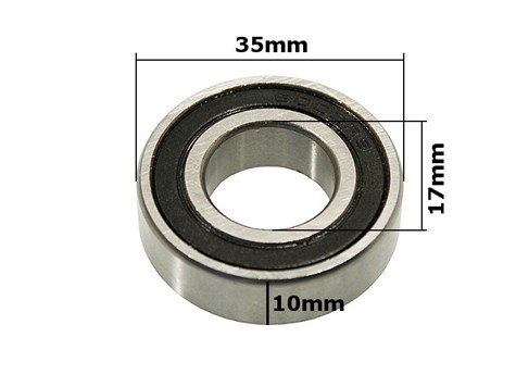 ŁOŻYSKO 6003 RS PIASTY ATV 110/125/150 17x35x10   SILNIK POZIOMY Z OZNACZENIEM 139FMB, 147FMD, 152FMH, 154FMI WYSTĘPUJĄCY W ATV CHIŃSKIE QUADY