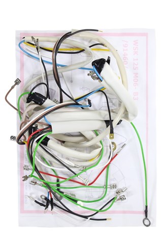 INSTALACJA ELEKTRYCZNA WSK 125 M06 B3 BIAŁA ML